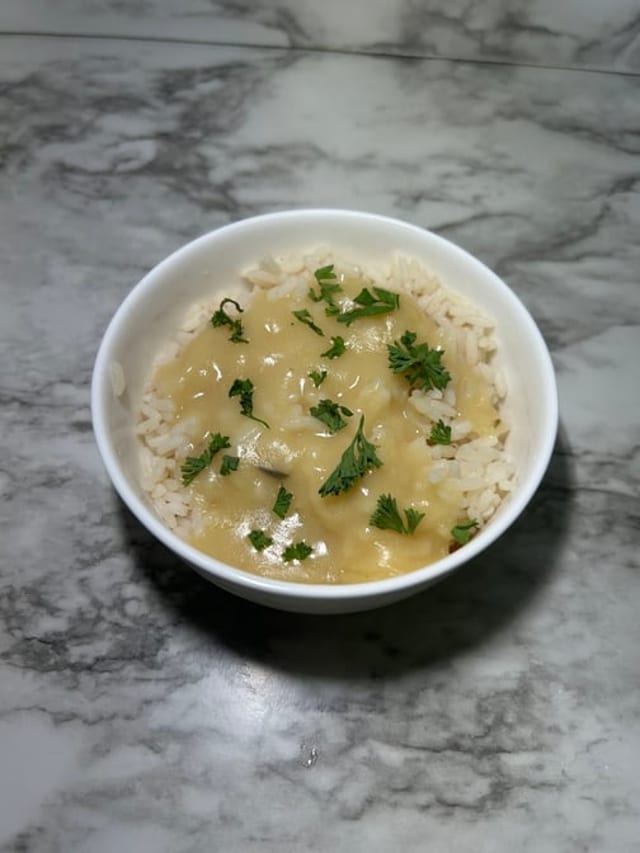 Rice & Gravy.